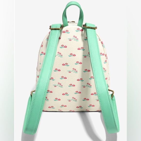 👑🐸Loungefly The Princess & The Frog Tiana Water Lilies Mini Backpack - Picture 3 of 4